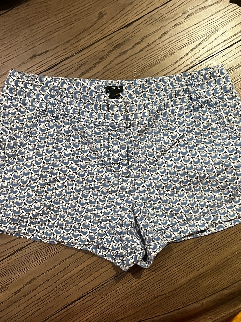 J. Crew Blue Patterned Women’s Shorts